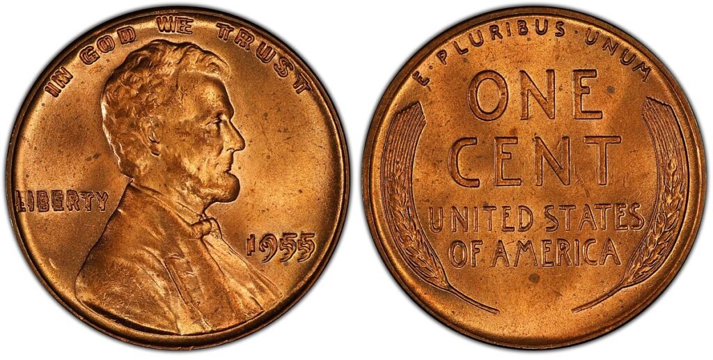 3. 1955 Doubled Die Lincoln Cent - $2 million