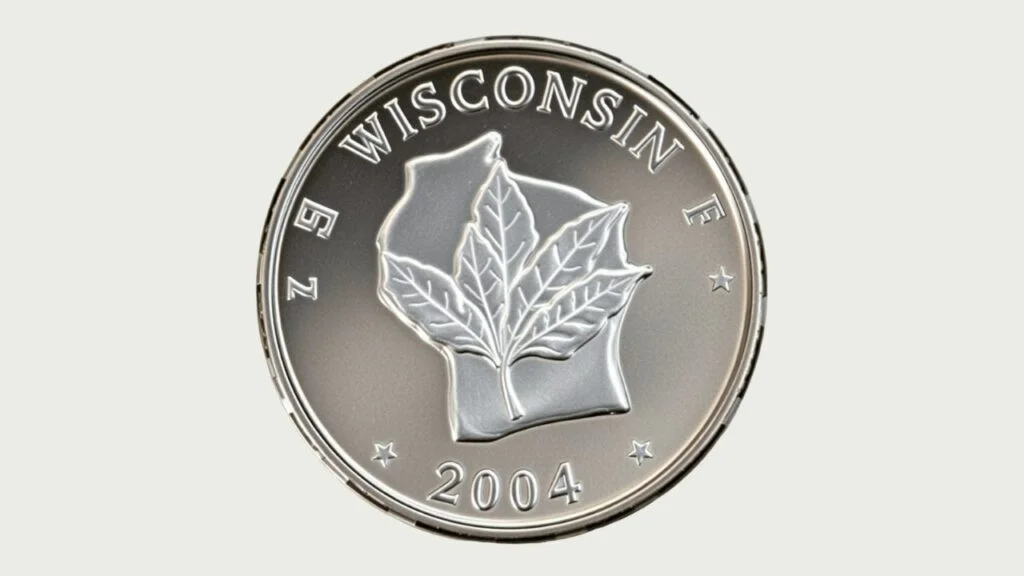 2. 2004 Wisconsin State Quarter: Extra Leaf Error